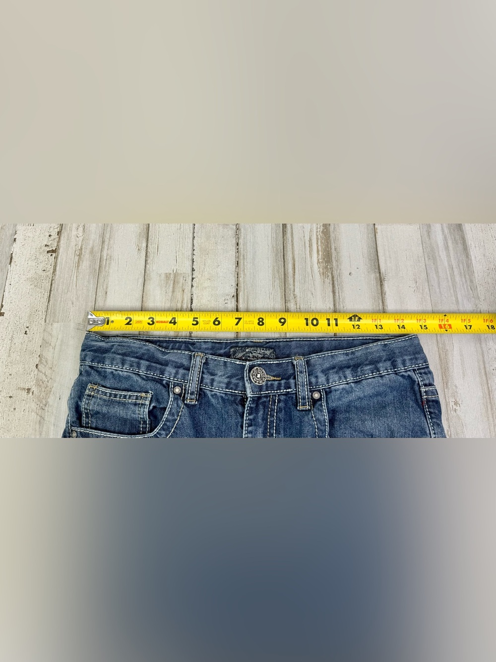 Silver Jeans Womens 14 (29x29) Zane Straight Fit Mid Rise Dark Wash Denim - Picture 7 of 13